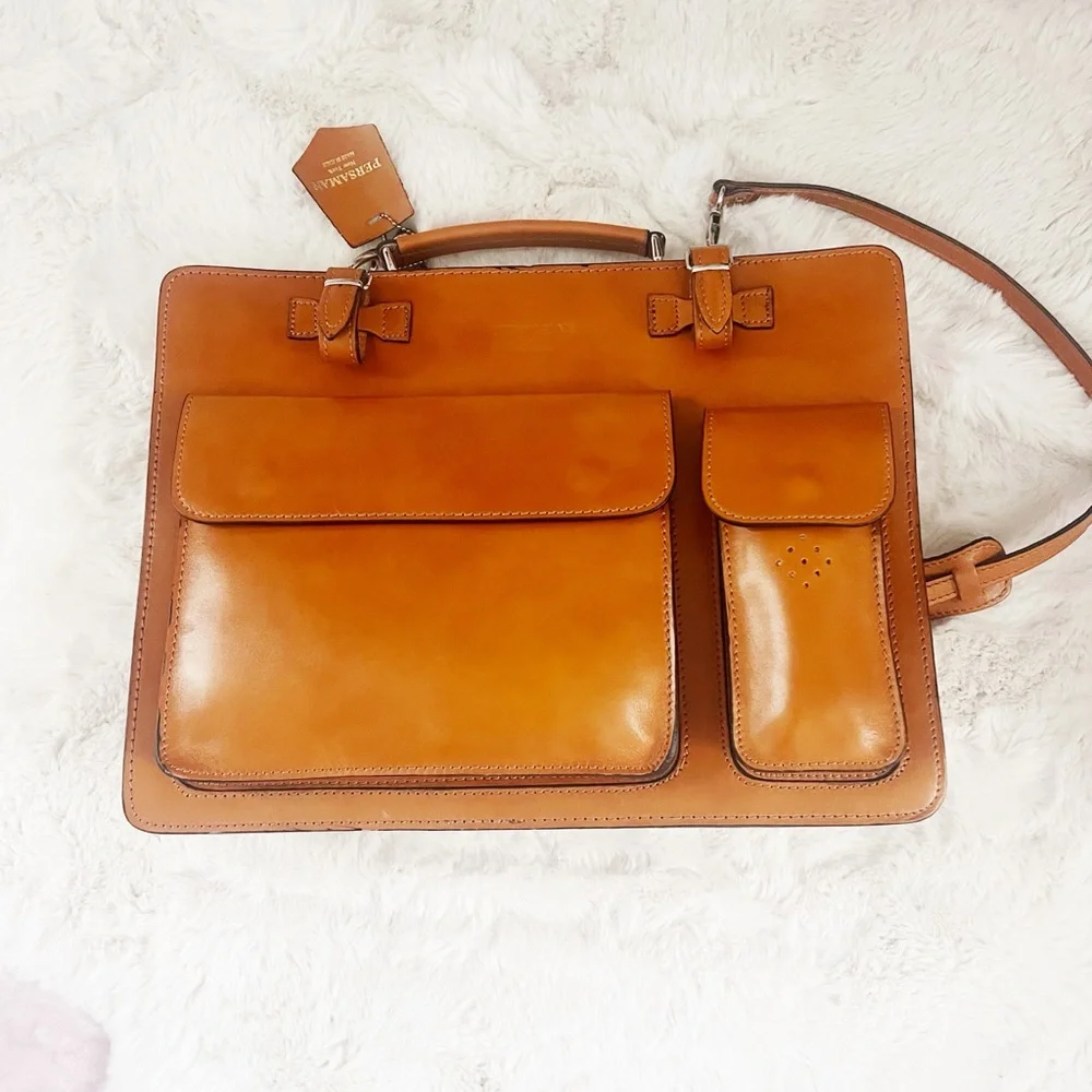 Presaman New York Leather Briefcase